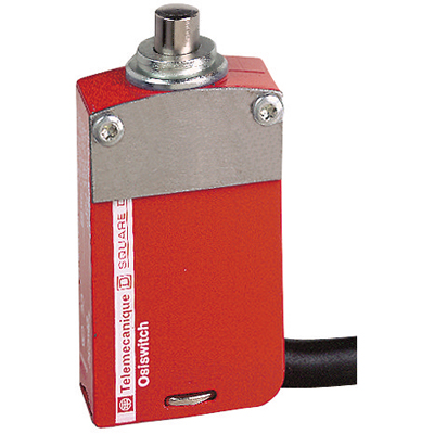 Safety limit switch, Telemecanique Safety switches XCS, XCSM, metal, steel plunger, 2 NC + 1 NO, cable 2 m
