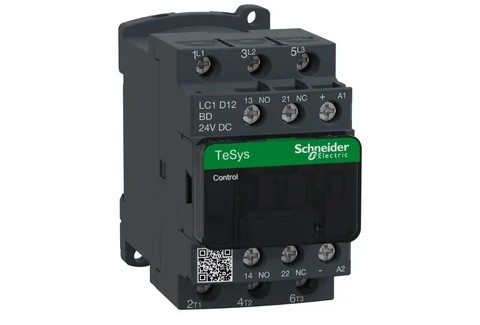 TeSys D contactor - 3P(3 NO) - AC-3 - <= 440 V 12 A - 24 V DC coil