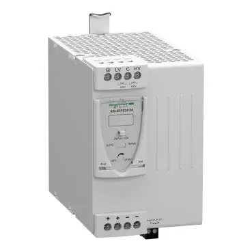 Regulated switch power supply, modicon power supply, 1 or 2 phase, 100 to 500V, 24V, 10A
