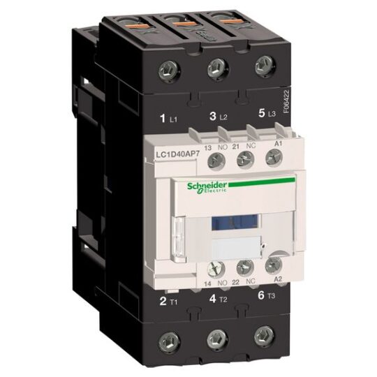 LC1D40AP7 TeSys D contactor - 3P(3 NO) - AC-3 - <= 440 V 40 A - 230 V AC 50/60 Hz coil