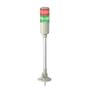 Easy Harmony XVG, Monolithic tower lights, Ø60, red green, steady light, aluminium tube mounting and foldable bracket, IP40, 220...240 V AC