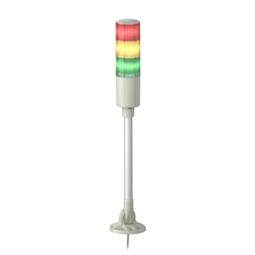 Easy Harmony XVG, Monolithic tower lights, Ø60, red orange green, steady light, aluminium tube mounting and foldable bracket, IP40, 220...240 V AC