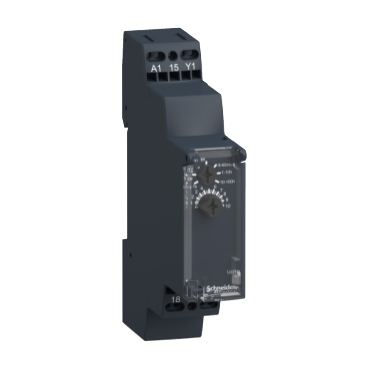 Dual function relay, Harmony Timer Relays, 8A, 1CO, 1s..100h, power on-delay, 24V DC or 24...240V AC DC