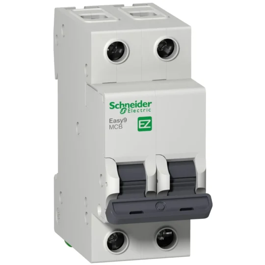 Miniature circuit breaker (MCB), Easy9, 2P, 20A, B curve, 4500A (IEC/EN 60898-1)